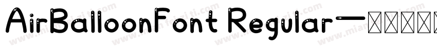 AirBalloonFont Regular字体转换